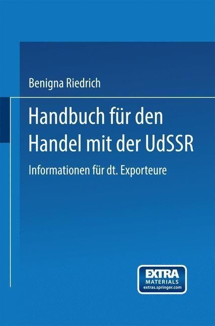 Produktbild: Handbuch f&uuml;r den Handel mit der UdSSR