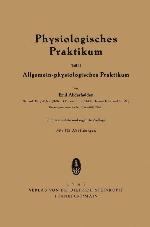Produktbild: Physiologisches Praktikum