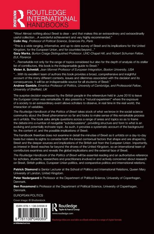 Produktbild: The Routledge Handbook of the Politics of Brexit