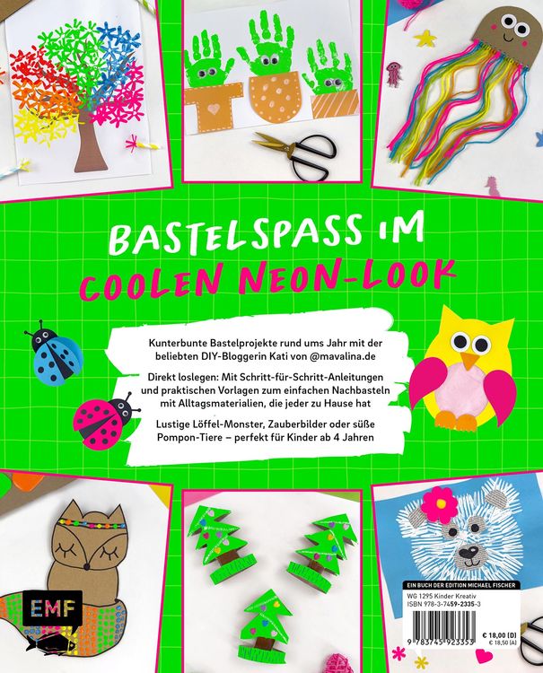 Produktbild: Mein NEON-Bastelbuch &ndash; von Bastel- und DIY-Bloggerin Mavalina