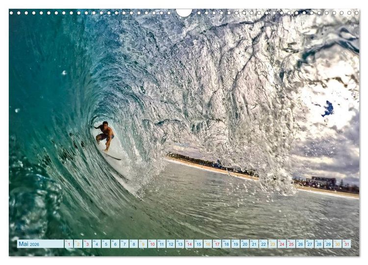 Produktbild: Surfen - so cool (Wandkalender 2026 DIN A3 quer), CALVENDO Monatskalender