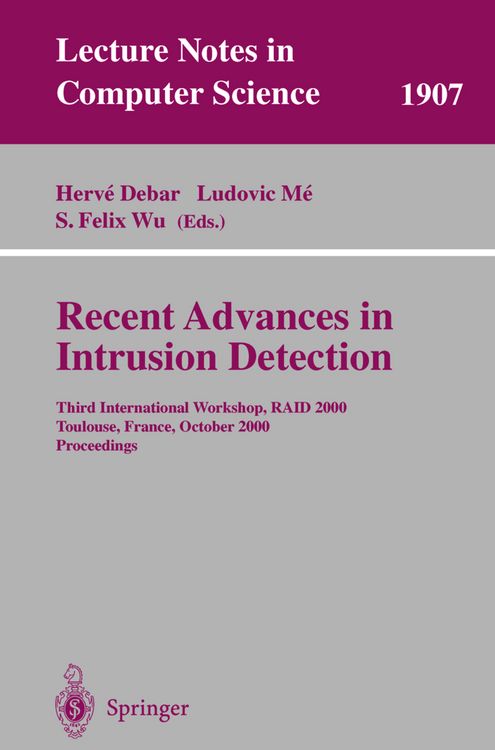 Produktbild: Recent Advances in Intrusion Detection