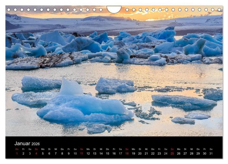 Produktbild: ISLAND - Zauber der Natur (Wandkalender 2026 DIN A4 quer), CALVENDO Monatskalender