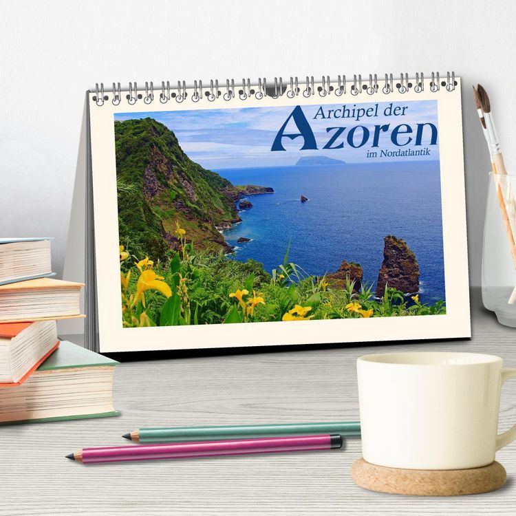Produktbild: Archipel der Azoren im Nordatlantik (Tischkalender 2026 DIN A5 quer), CALVENDO Monatskalender
