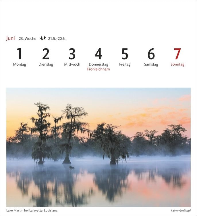 Produktbild: USA Sehnsuchtskalender 2026 - Wochenkalender mit 53 Postkarten