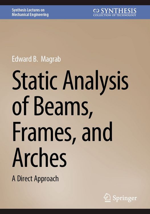 Produktbild: Static Analysis of Beams, Frames, and Arches