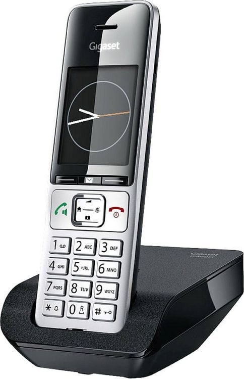 Produktbild: Gigaset COMFORT 500 DECT, GAP Schnurloses Telefon analog Babyphone, Freisprechen, f&uuml;r H&ouml;rger&auml;te kompatibel, Headsetanschluss