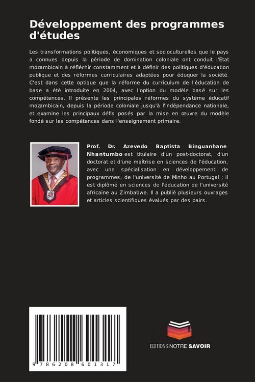 Produktbild: D&eacute;veloppement des programmes d'&eacute;tudes