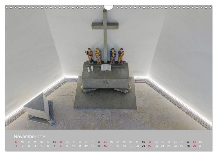 Produktbild: Backnang - Panoramablicke in die Stiftskirche (Wandkalender 2026 DIN A3 quer), CALVENDO Monatskalender