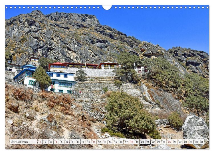 Produktbild: BUDDHISMUS in NEPAL (Wandkalender 2026 DIN A3 quer), CALVENDO Monatskalender