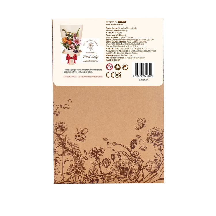 Produktbild: Book Nook DIY Blume Pinke Lilie