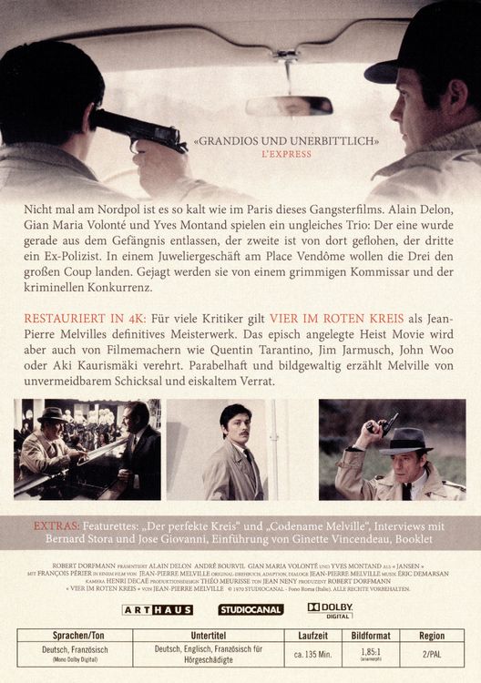 Produktbild: Vier im roten Kreis - Special Edition / Digital Remastered (+ Bonus-DVD)