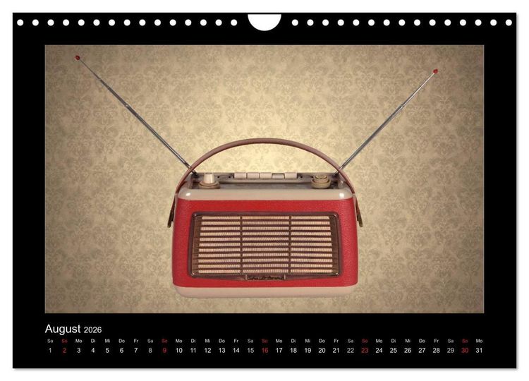 Produktbild: Dampfradios - Antike Radios mit Charme und Patina (Wandkalender 2026 DIN A4 quer), CALVENDO Monatskalender