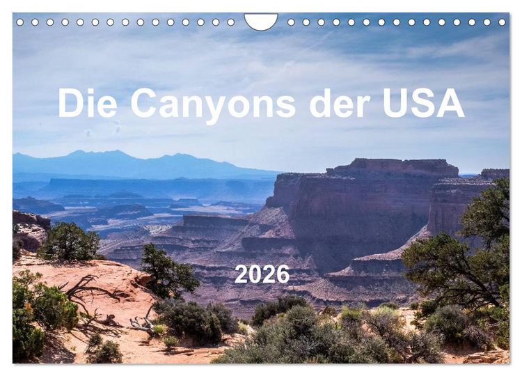 Produktbild: Die Canyons der USA (Wandkalender 2026 DIN A4 quer), CALVENDO Monatskalender
