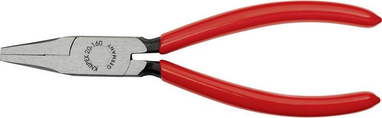 Produktbild: Knipex 20 01 160 Elektronik- u. Feinmechanik Flachzange Gerade Chrom-Vanadium Elektrostahl 160 mm