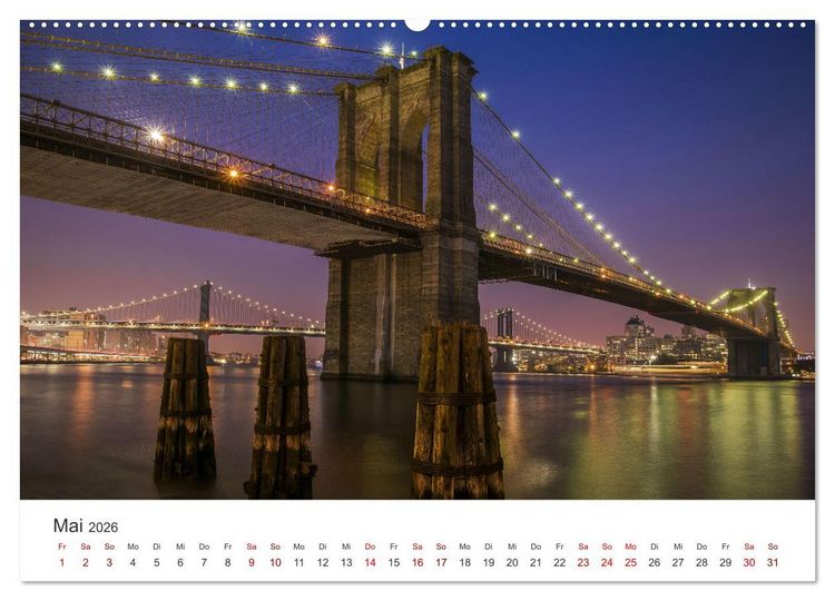 Produktbild: Br&uuml;cken - Die sch&ouml;nsten Br&uuml;cken der Welt. (Wandkalender 2026 DIN A2 quer), CALVENDO Monatskalender
