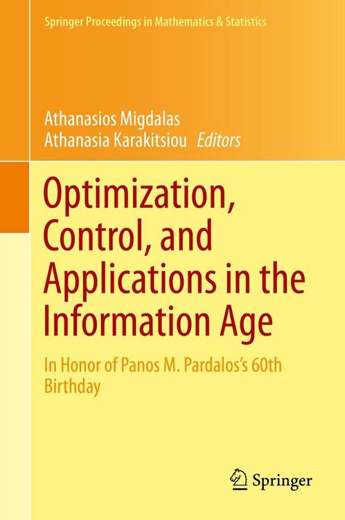 Produktbild: Optimization, Control, and Applications in the Information Age