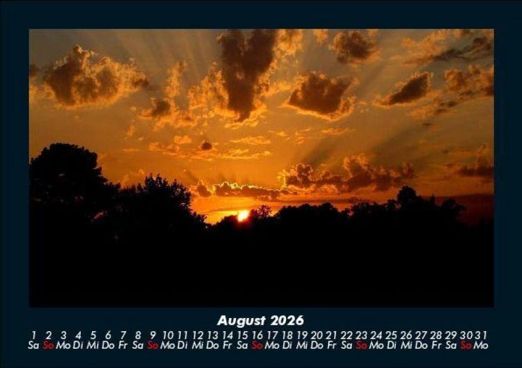 Produktbild: Sonnenuntergang 2026 Fotokalender DIN A5