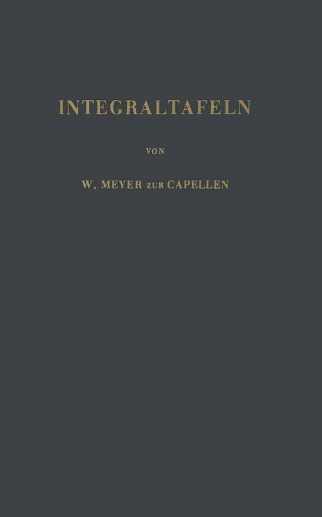 Produktbild: Integraltafeln
