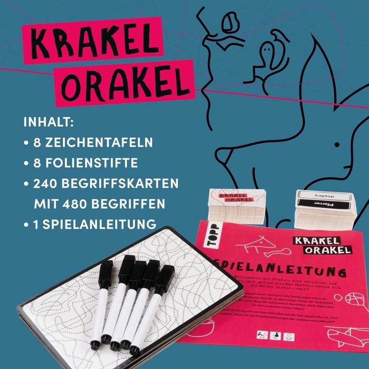 Produktbild: TOPP - Krakel-Orakel - Das Zeichenspiel für alle, die nicht zeichnen können