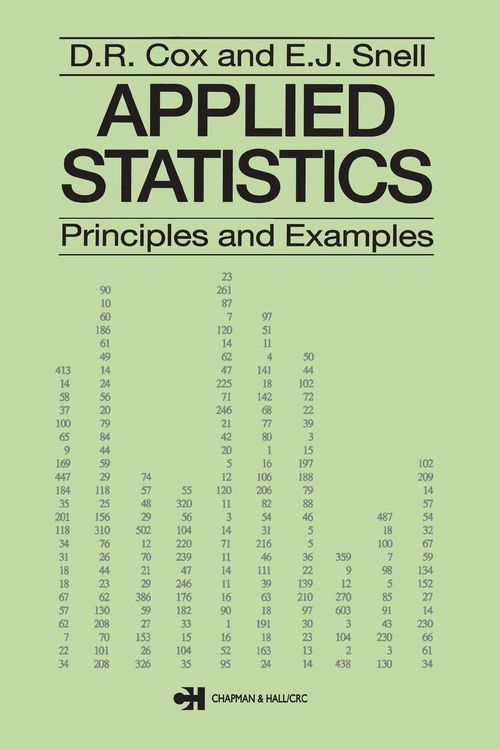 Produktbild: Applied Statistics - Principles and Examples