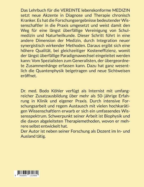 Produktbild: Das Lehrbuch f&uuml;r die VEREINTE lebenskonforme MEDIZIN