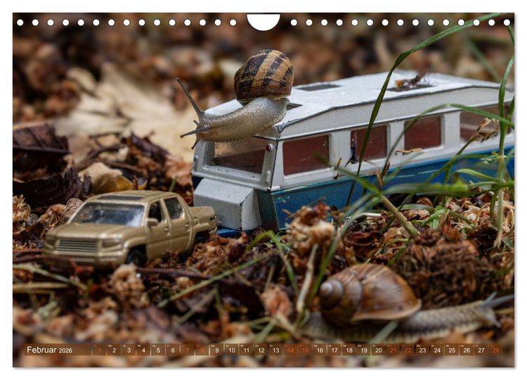 Produktbild: Miniature Caravaning: Gro&szlig;es Abenteuer mit kleinem Camper (Wandkalender 2026 DIN A4 quer), CALVENDO Monatskalender