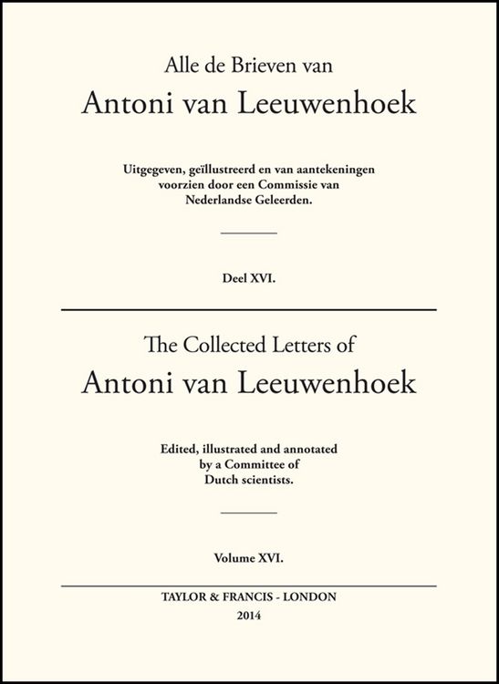 Produktbild: The Collected Letters of Antoni Van Leeuwenhoek - Volume 16