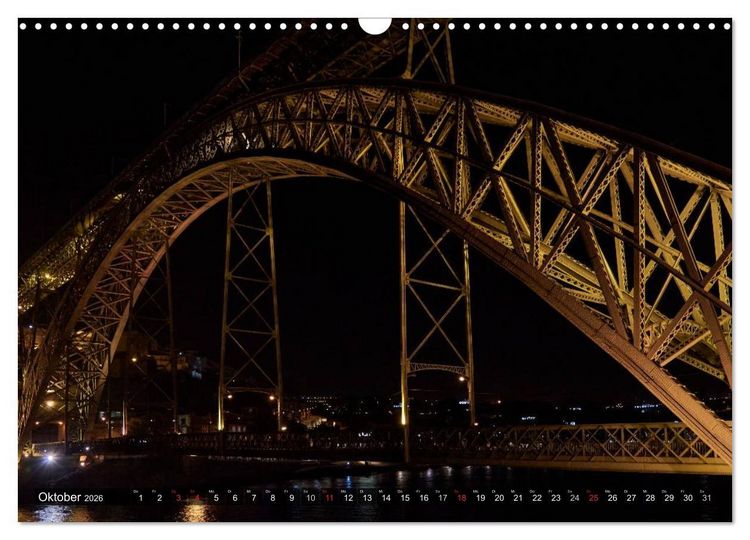 Produktbild: Portugal - Bilder dreier St&auml;dte (Wandkalender 2026 DIN A3 quer), CALVENDO Monatskalender