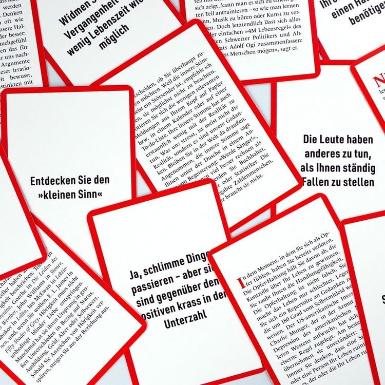 Produktbild: Die Not-To-Do-Liste &ndash; 52 Impulskarten, mit denen Sie die gr&ouml;&szlig;ten Lebensfehler erkennen und vermeiden