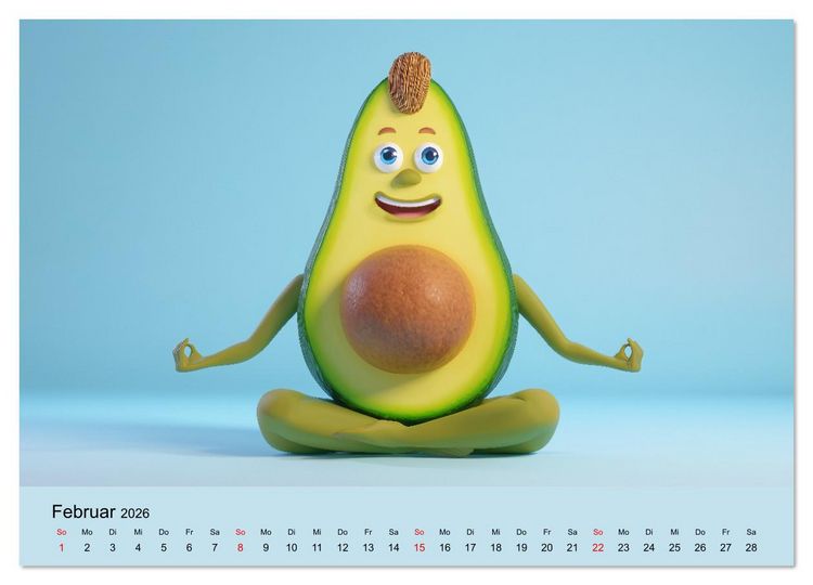 Produktbild: Esse ich nicht! Der freche Kinderkalender mit Obst & Gem&uuml;se (hochwertiger Premium Wandkalender 2026 DIN A2 quer), Kunstdruck in Hochglanz