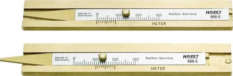 Produktbild: Hazet 666-5 Reifenprofilmesser mechanisch Messbereich Tiefe 30 mm (max)