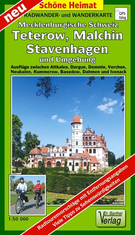 Produktbild: Radwander- und Wanderkarte Mecklenburgische Schweiz, Teterow, Malchin, Stavenhagen und Umgebung 1 : 50 000
