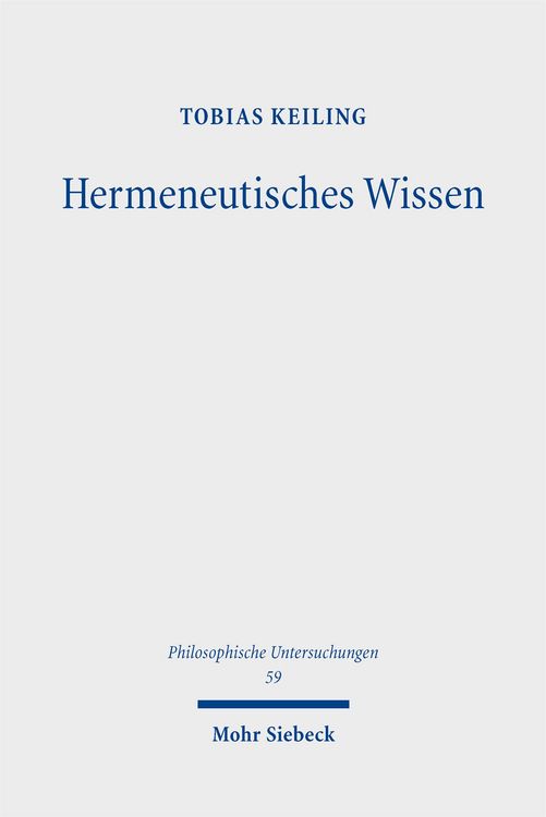 Produktbild: Hermeneutisches Wissen