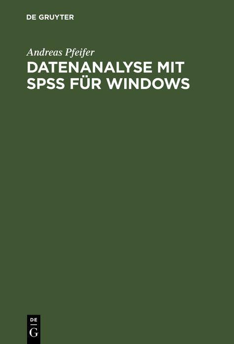 Produktbild: Datenanalyse mit SPSS f&uuml;r Windows