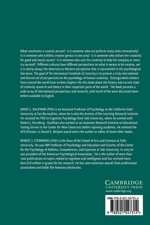 Produktbild: The International Handbook of Creativity