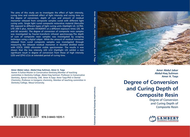 Produktbild: Degree of Conversion and Curing Depth of Composite Resin