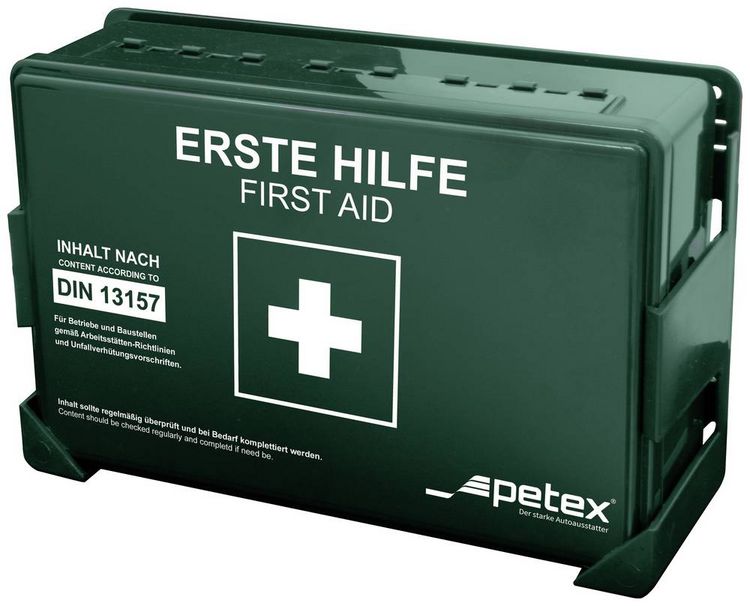 Produktbild: Petex 43924213 Erste Hilfe Koffer DIN 13157 270 x 85 x 180 Gr&uuml;n