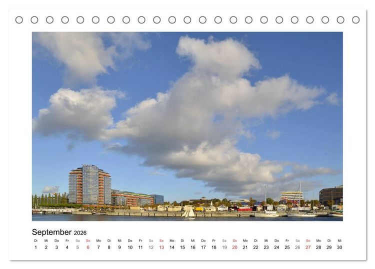 Produktbild: Kiel und Umland (Tischkalender 2026 DIN A5 quer), CALVENDO Monatskalender