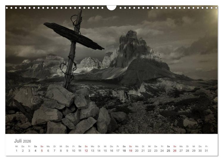 Produktbild: Drei Zinnen - S&uuml;dtirols Wahrzeichen (Wandkalender 2026 DIN A3 quer), CALVENDO Monatskalender