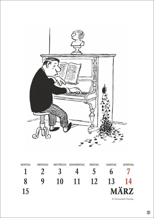 Produktbild: Loriot Heile Welt Halbmonatskalender 2027