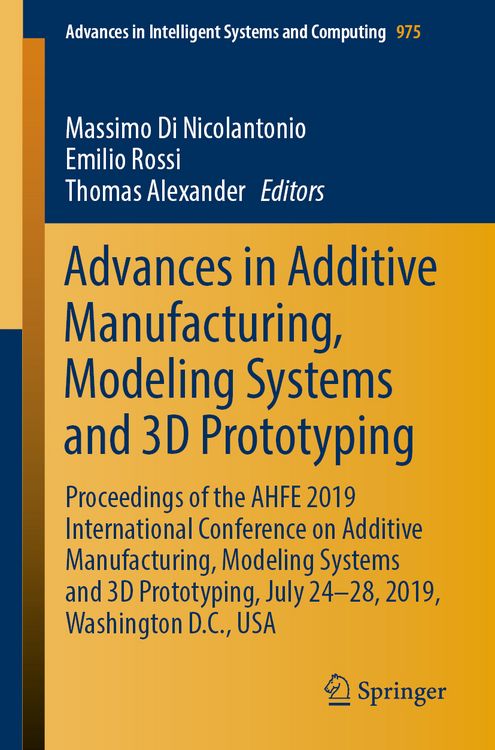 Produktbild: Advances in Additive Manufacturing, Modeling Systems and 3D Prototyping