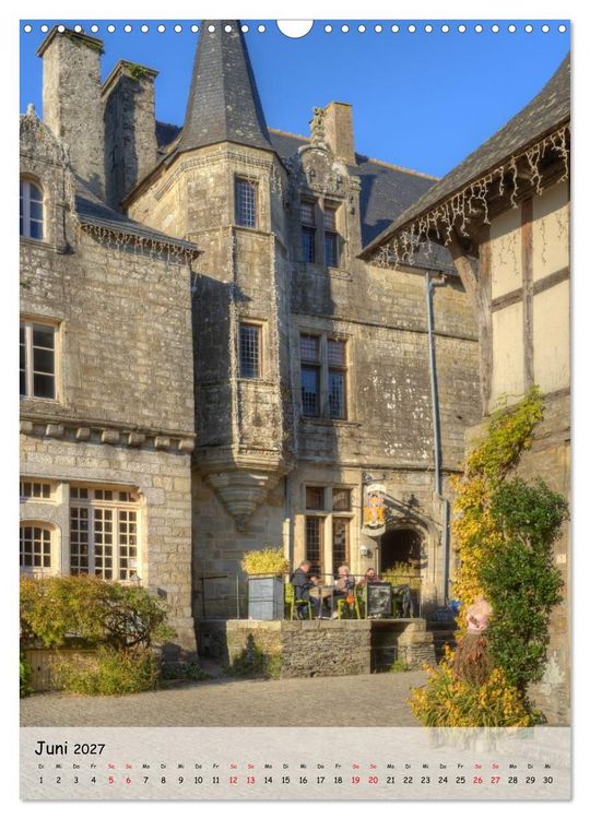 Produktbild: Rochefort-en-Terre. Traumdorf in der Bretagne (Wandkalender 2027 DIN A3 hoch), CALVENDO Monatskalender