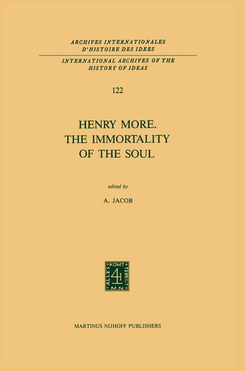 Produktbild: Henry More. The Immortality of the Soul