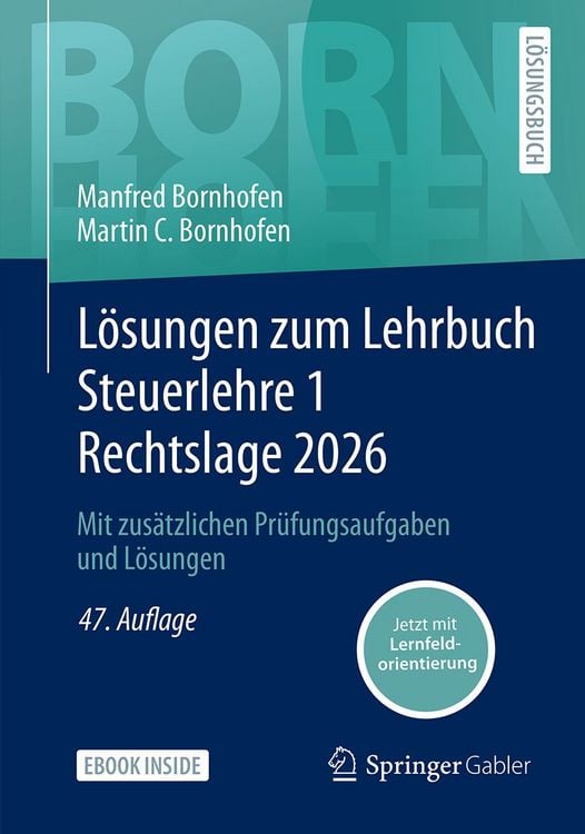 Produktbild: L&ouml;sungen zum Lehrbuch Steuerlehre 1 Rechtslage 2026