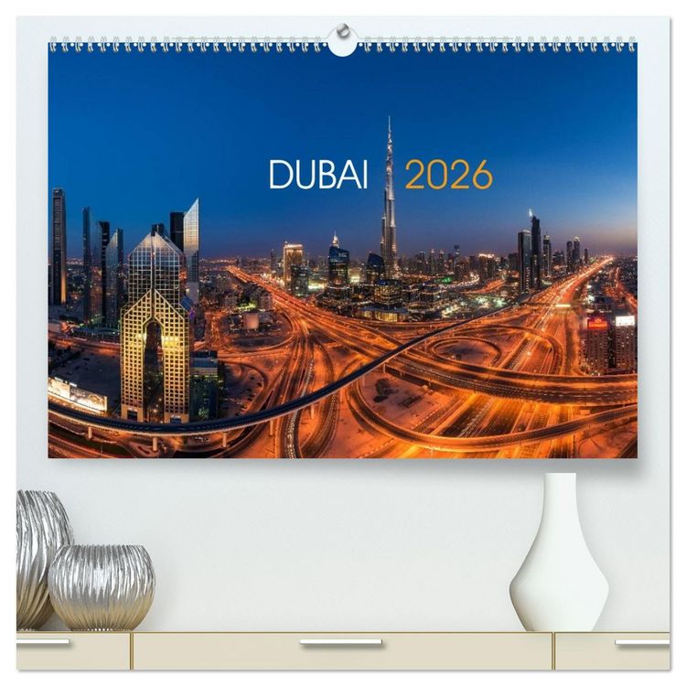 Produktbild: DUBAI - 2026 (hochwertiger Premium Wandkalender 2026 DIN A2 quer), Kunstdruck in Hochglanz
