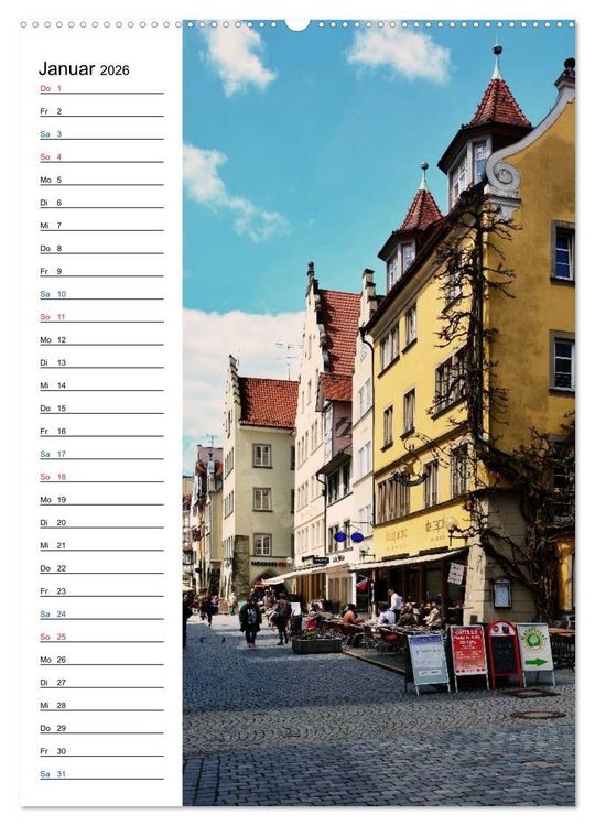 Produktbild: Lindau - Inselstadt am Bodensee (hochwertiger Premium Wandkalender 2026 DIN A2 hoch), Kunstdruck in Hochglanz