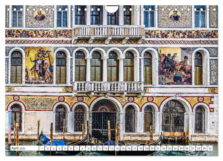 Produktbild: Venedig - Impressionen aus der Serenissima (Wandkalender 2026 DIN A4 quer), CALVENDO Monatskalender