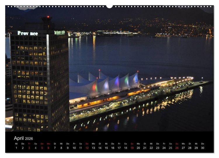 Produktbild: Vancouver und Vancouver Island 2026 (Wandkalender 2026 DIN A2 quer), CALVENDO Monatskalender