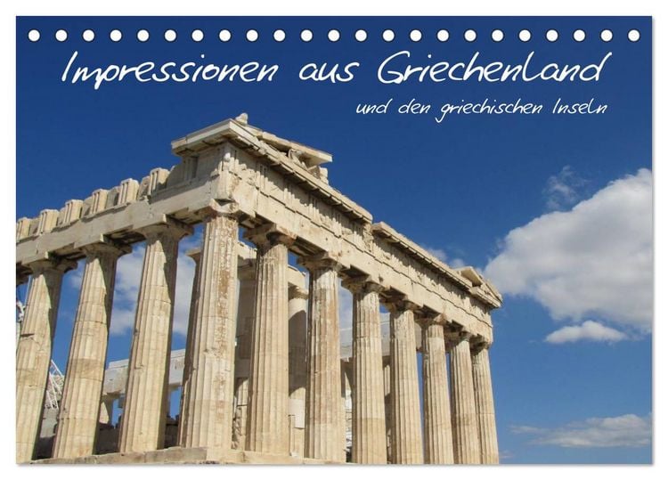 Produktbild: Impressionen aus Griechenland (Tischkalender 2026 DIN A5 quer), CALVENDO Monatskalender